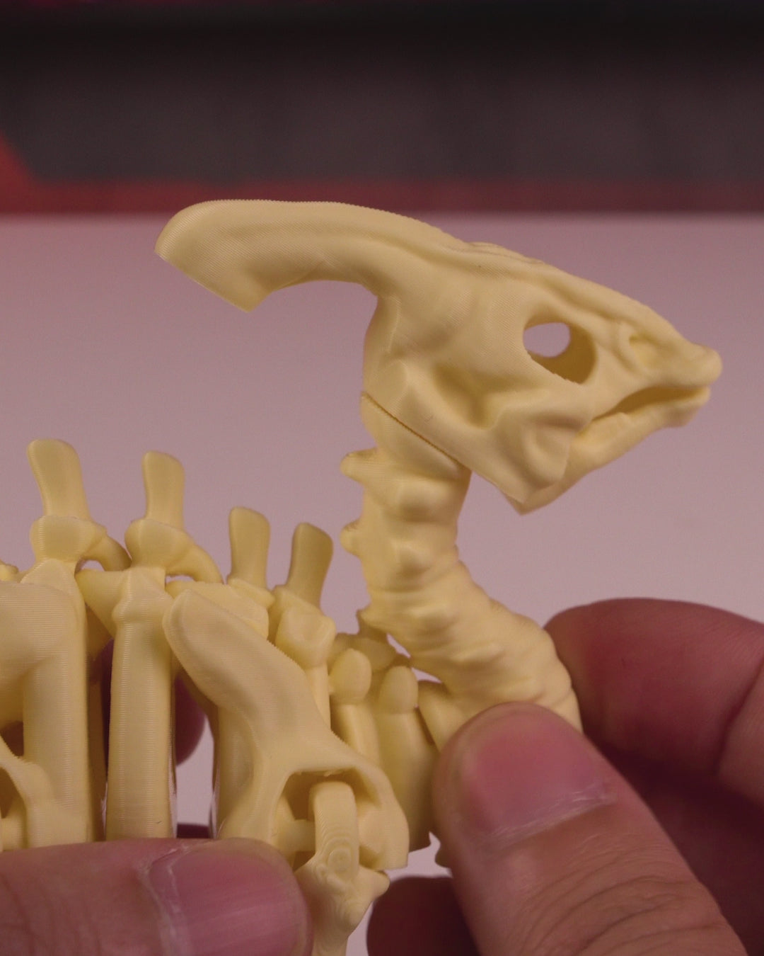 Parasaurolophus Dinosaur Skeleton Articulated Figurine