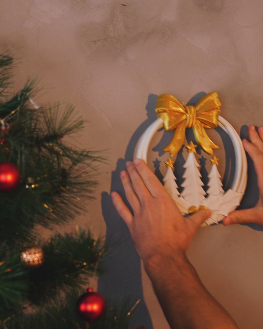 Wreath Wall Hanging 3D Printed