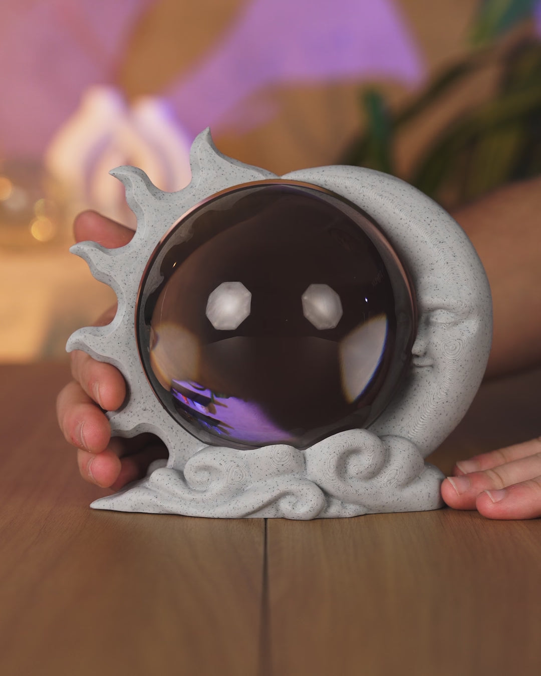 Sun and Moon Globe Lamp