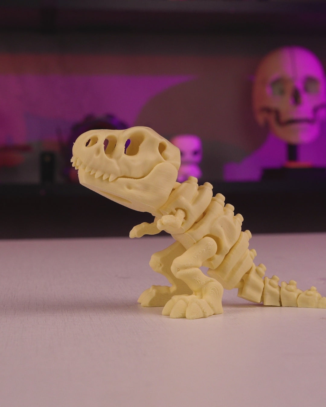 T-Rex Dinosaur Skeleton Articulated Figurine