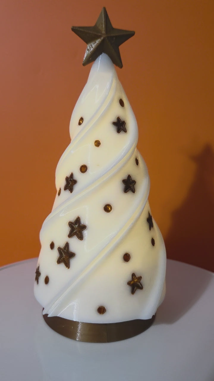 Lighted 3D Printed Trees for Holiday Village