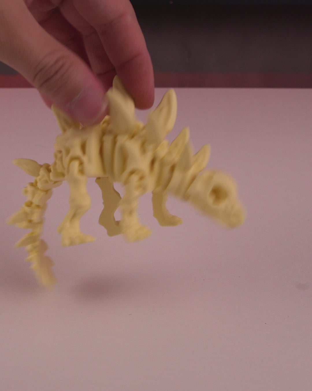 Stegosaurus Dinosaur Skeleton Articulated Figurine