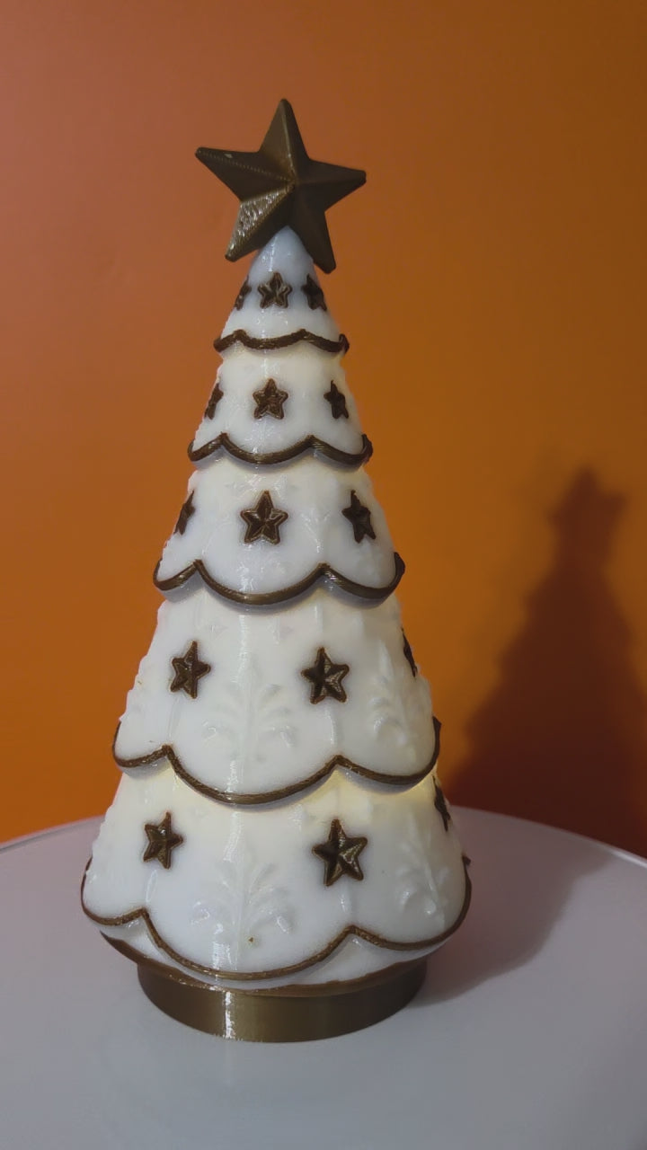 Lighted 3D Printed Trees for Holiday Village