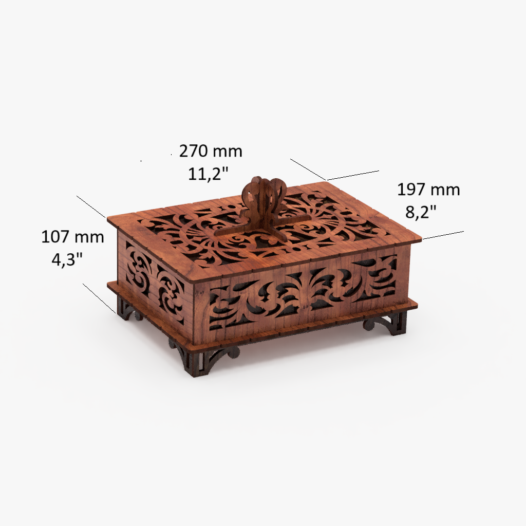 Decorative Wooden Keepsake Box Kit