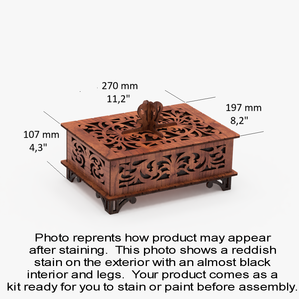 Decorative Wooden Keepsake Box Kit