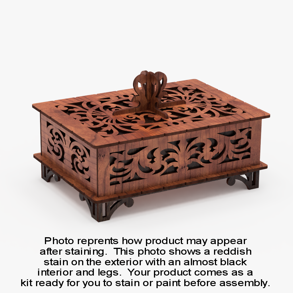 Decorative Wooden Keepsake Box Kit